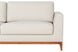 Sofá 3 Lugares Chanfrê 2,10 - Bege detalhe lateral