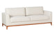 Sofá 3 Lugares Chanfrê 2,10 - Bege visto em diagonal
