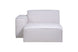 foto do sofá bege módulo direito com chaise maraú na cor bege visto de frente em fundo branco