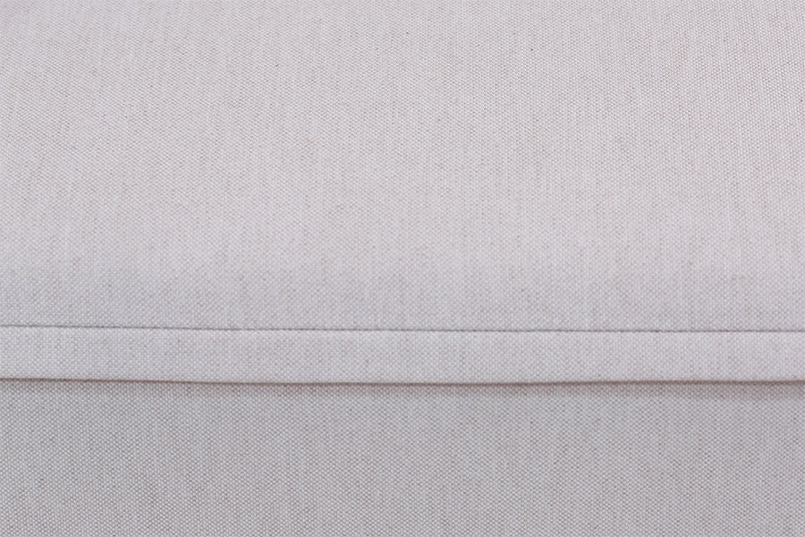 foto do sofá módulo esquerdo maraú na cor bege detalhe tecido