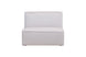foto do sofá 1 lugar módulo central maraú na cor bege visto de frente em fundo branco