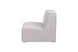 foto do sofá 1 lugar módulo central maraú na cor bege visto de lado em fundo branco