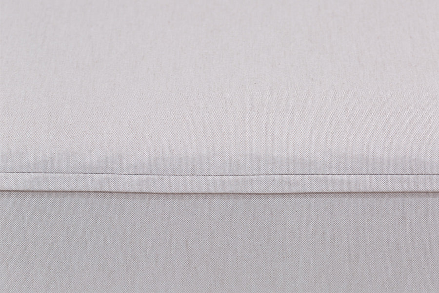foto do sofá 1 lugar módulo central maraú na cor bege detalhe tecido