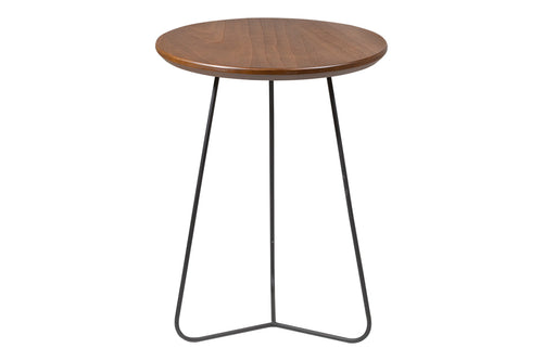 Mesa Lateral Jade 59 cm vista de frente em fundo branco