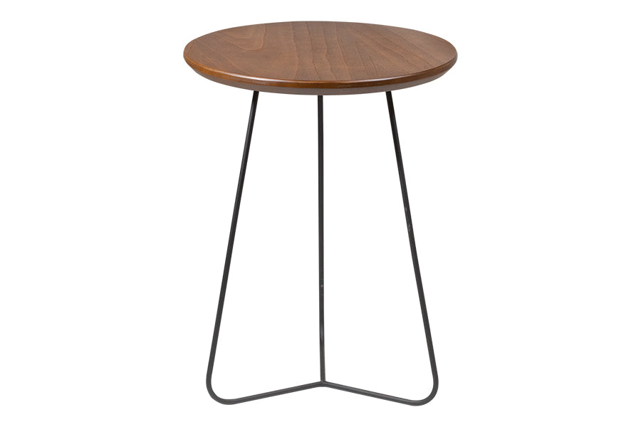 Mesa Lateral Jade 59 cm vista de frente em fundo branco