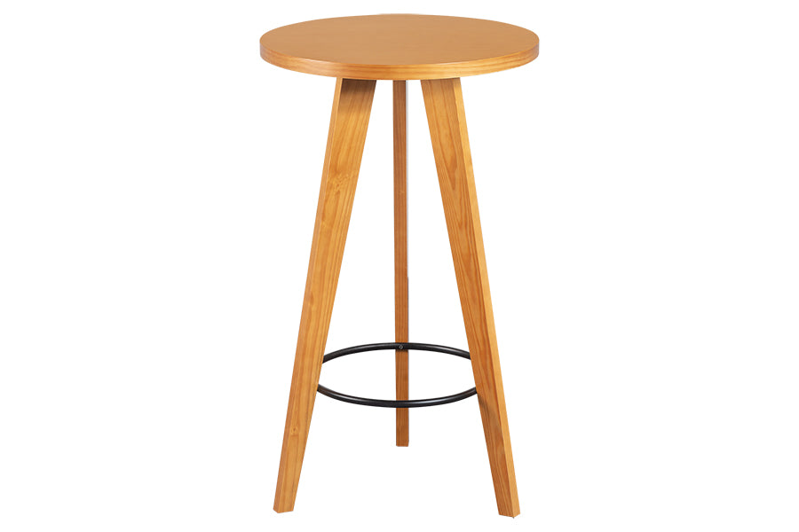 Mesa Bistrô Icatu Nozes vista de frente em fundo branco