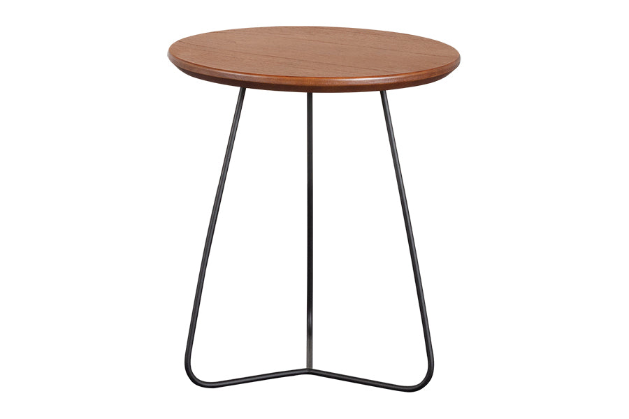 Mesa Lateral para sala Jade 52cm vista de frente em fundo branco