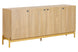 Buffet de Madeira 4 Portas Aruna - Areia visto em perspectiva