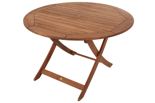 mesa de jantar redonda 120 dobravel jatoba aberta vista na diagonal