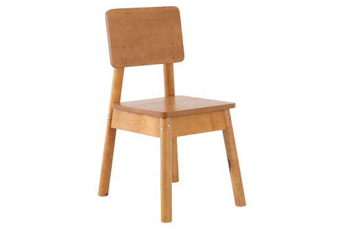 cadeira mesa de jantar baviera nozes em fundo infinito vista de cima