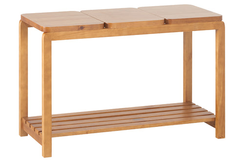 aparador natu nozes visto em perspectiva