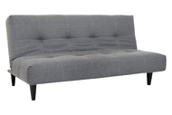 sofa reclinavel cama denver cinza visto na diagonal em forma de sofa