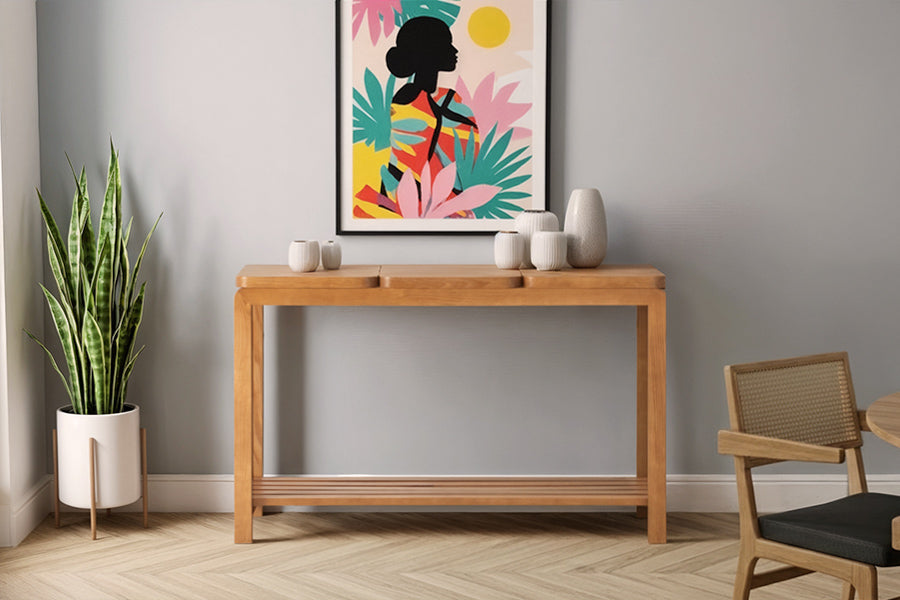 aparador natu ambientado no hall de entrada