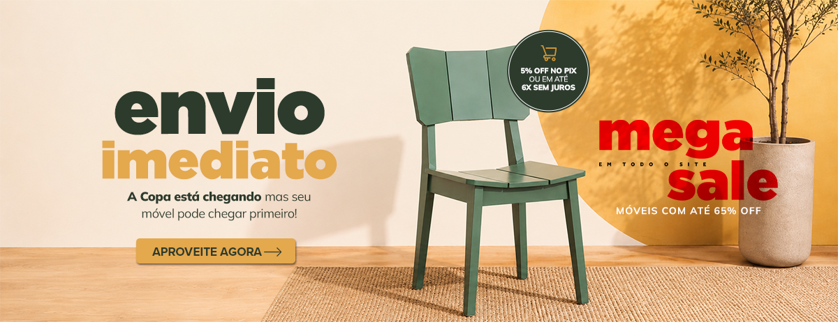 Móveis com envio imediato para curtir a Copa do Mundo 2026