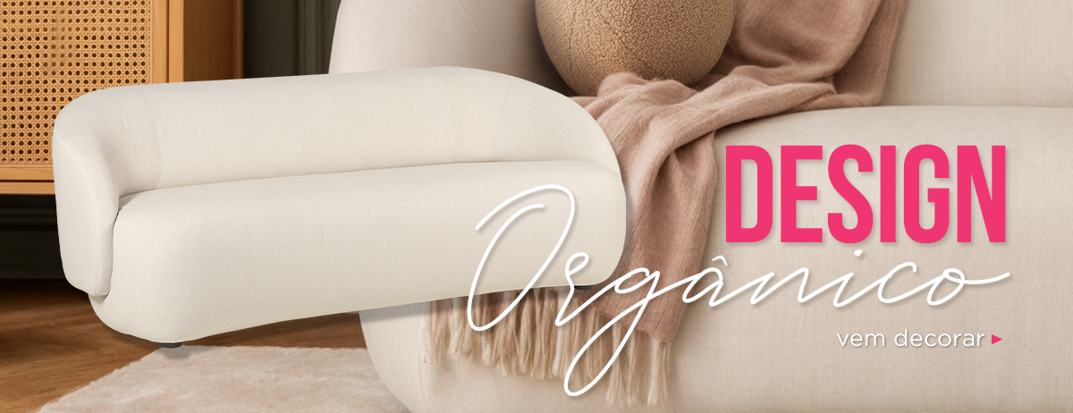 Móveis com design orgânico