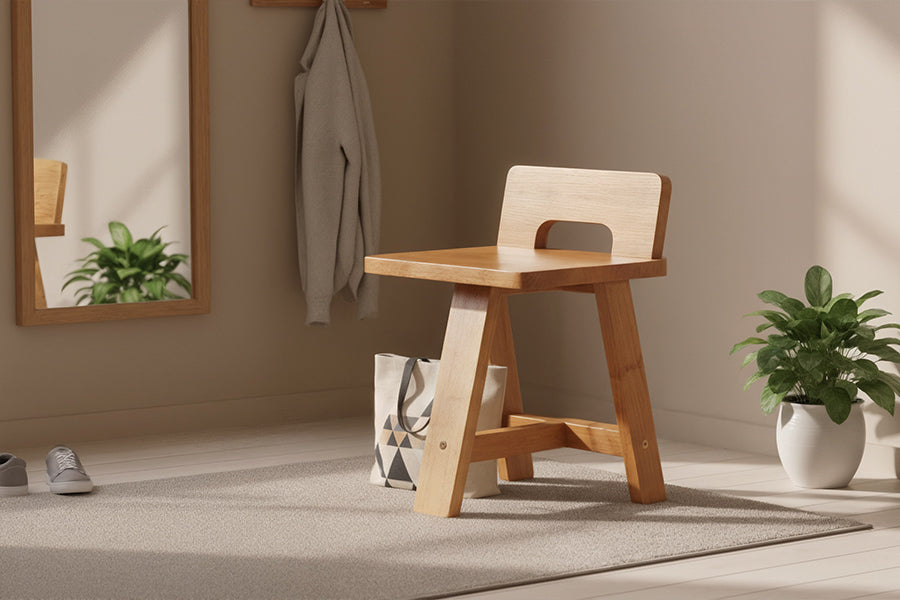 banqueta baixa hai ambientada no hall de entrada