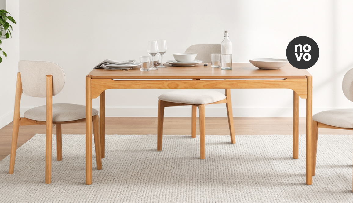 Mesa de Jantar 6 Lugares Berla -  Nozes