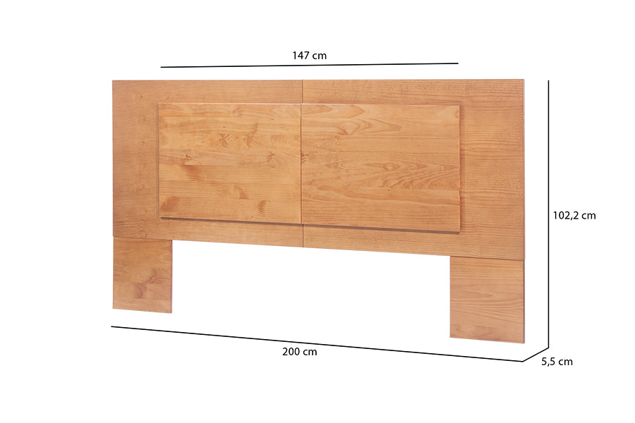 cabeceira extensivel flat bali nozes casal com medidas na imagem
