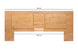 cabeceira extensivel flat bali nozes king com medidas na imagem