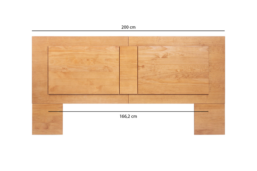 cabeceira extensivel flat bali nozes queen com medidas na imagem