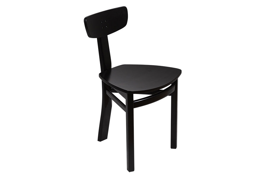 Cadeira 3 na cor preta frente direita