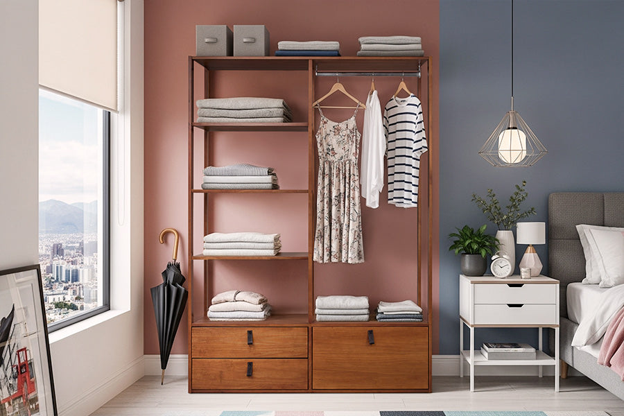 guarda-roupa closet bali ambientado no quarto