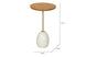 Cotas Mesa Lateral Ello 65 cm - Fendi e Champanhe