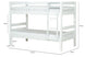Beliche Solteiro Astro Branco Para colchão 88x188 medidas ou cotas