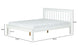 Cama de Casal Habitual Branco Para colchão 138x188 vista em perspectiva com medidas