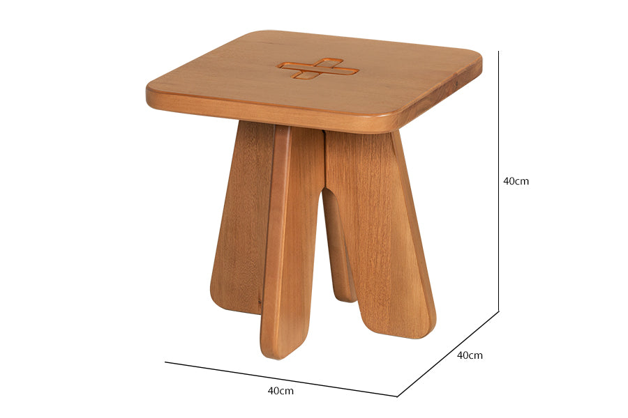 banqueta quadrada mimo com medidas em fundo branco