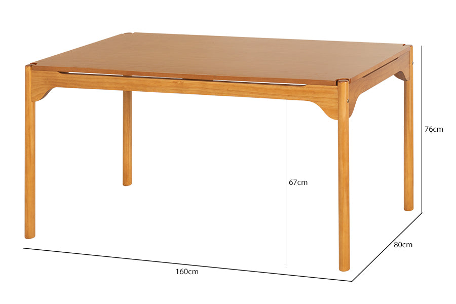 Mesa de Jantar 6 Lugares Berla -  Nozes