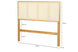 Cabeceira de Cama King Size Serena 195 cm - Mel vista em diagonal com medidas