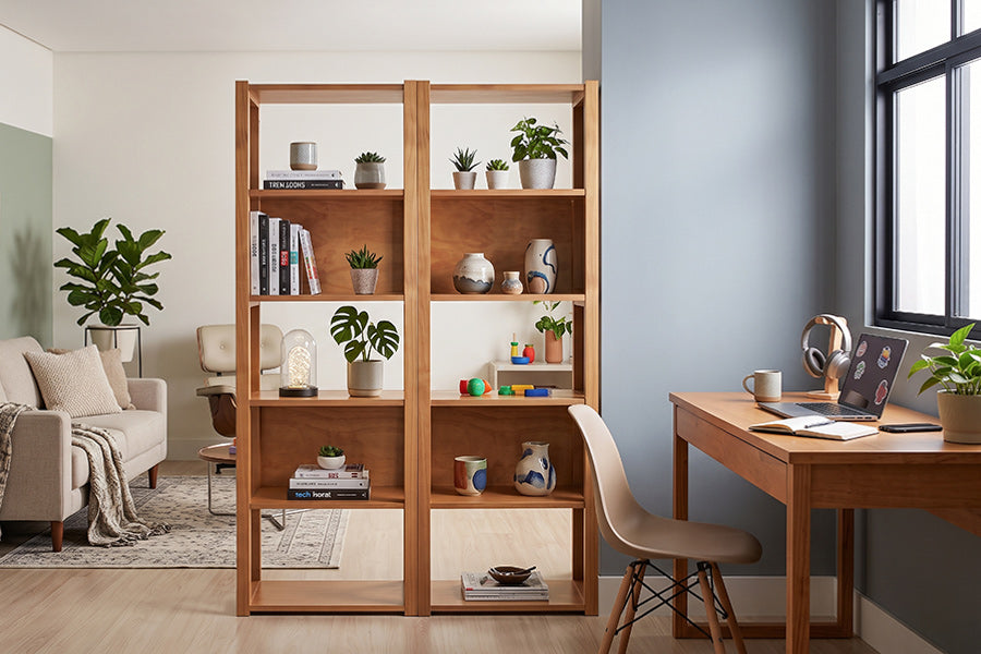 estantes duna ambientadas no home office