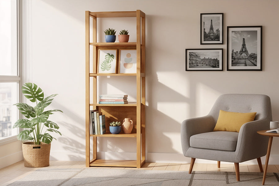 estante duna ambientado na sala de estar