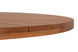 mesa de jantar gourmet mel no fundo branco detalhe lateral do tampo