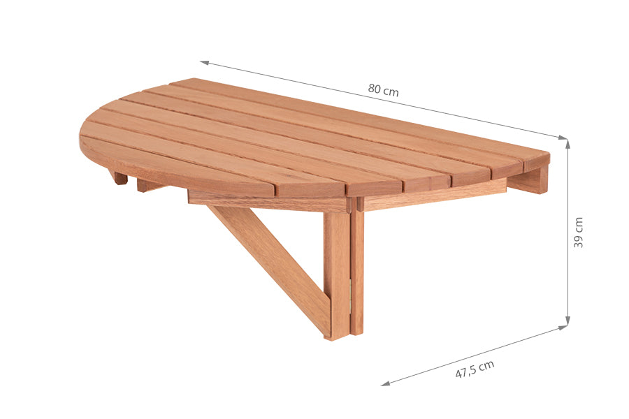 Mesa Dobrável de Parede Legno - Jatobá