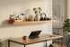 prateleira grande brisa ambientada no home office