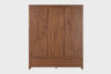 Guarda-Roupa 3 Portas e 2 Gavetas Sintonia - Amêndoa visto em varios angulos