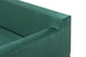 sofa 3 lugares berlin verde detalhe encosto sem almofada 