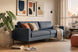 sofa berlin azul ambientado na sala de estar