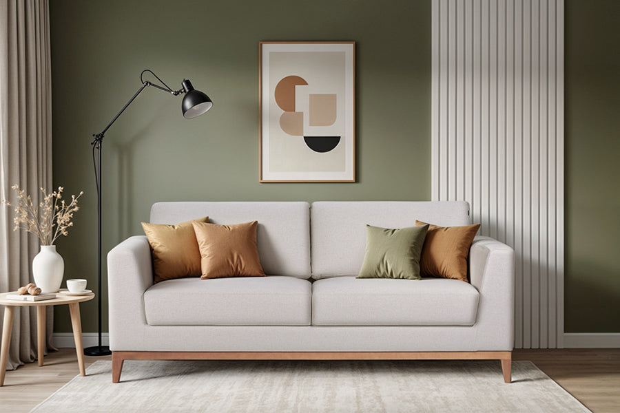 sofa chanfre ambientado na sala de estar