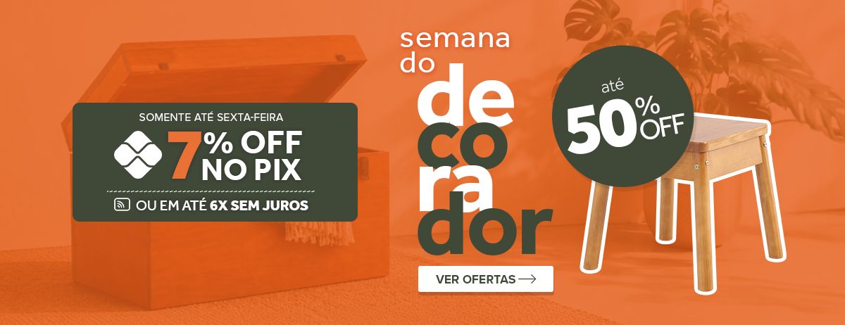 Semana do decorador com até 50% off