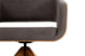 poltrona do papai giratória elegance cinza escuro em fundo infinito focando nos detalhes do assento