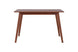 mesa de jantar 4 lugares para apartamento pequeno lotus caramelo vista de frente