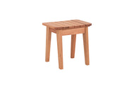 banqueta para cozinha baixa garden castanheira em fundo infinito visto na diagonal