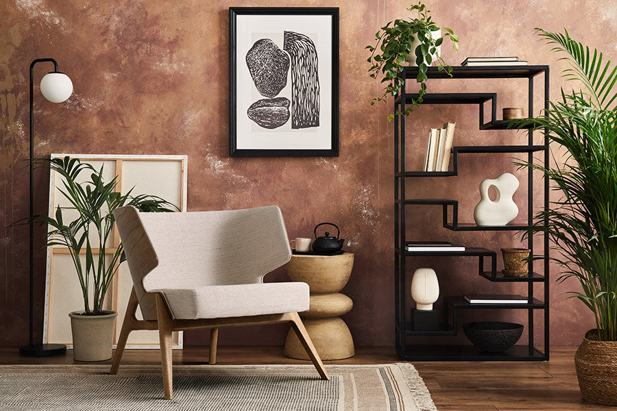 foto ambientada poltrona 1 lugar para sala wini bege em sala de estar