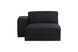 foto do sofa com chaise módulo direito com chaise maraú na cor grafite em fundo branco visto de frente