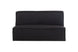 foto do sofa modular 2 lugares módulo central maraú na cor grafite em fundo branco visto de frente
