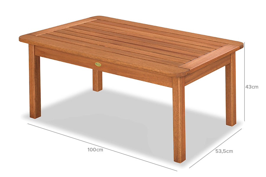 mesa de centro de madeira recanto jatoba em fundo infinito com medidas importantes descritas na imagem