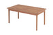 mesa de cozinha com 6 lugares bertioga jatoba visto em diagonal em fundo branco